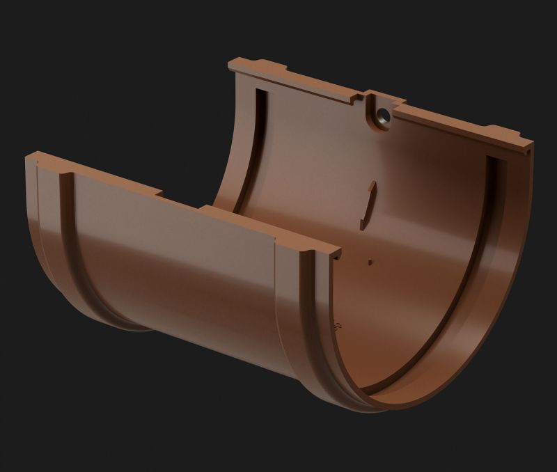 Docke / Деке PREMIUM Соединитель желобов, Каштан