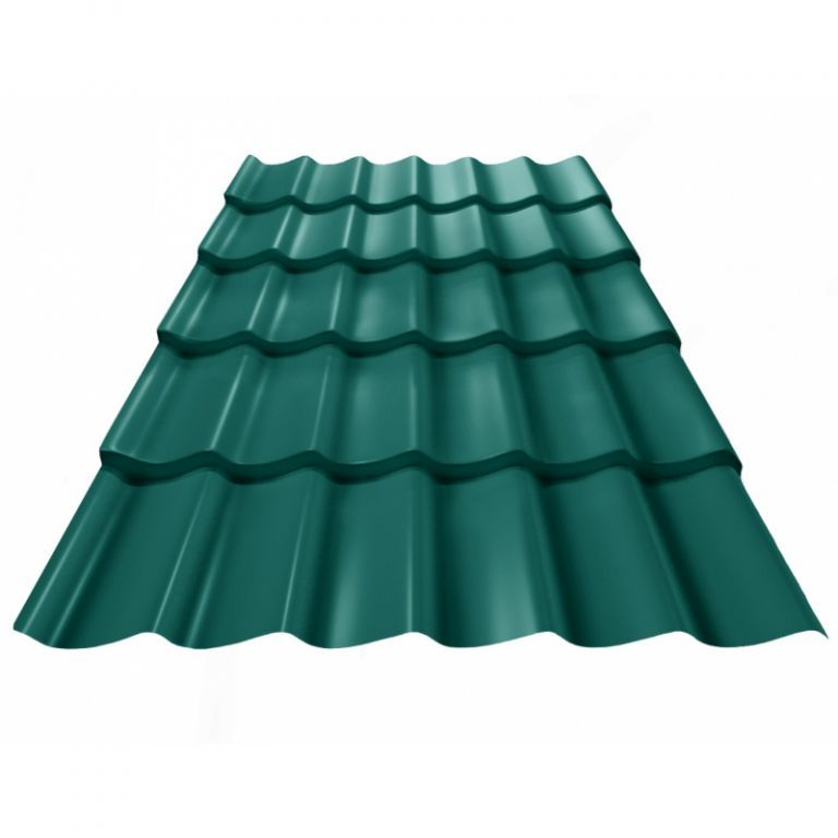 Металлочерепица Grand Line Classic Satin RAL 6005 зеленый мох
