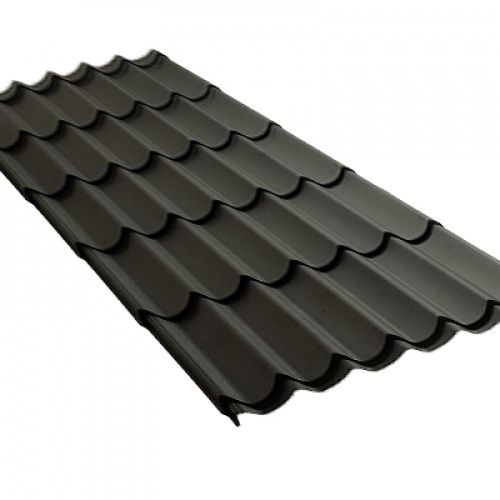 Металлочерепица Grand Line Kamea PurPro Matt 275 RR 32 темно-коричневый