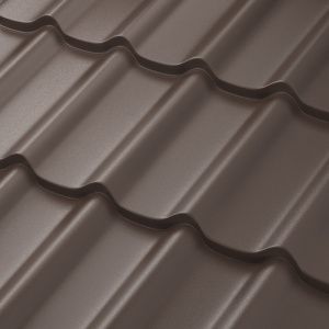 Металлочерепица Стокгольм XXL PE 0,5мм, цинк 180 гр/кв.м. (лист 1185х875 мм)