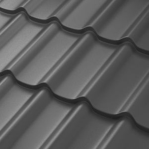 Металлочерепица Стокгольм XXL Crown BT МАТТ 0,5мм, цинк 275 гр/кв.м. (лист 1185х875 мм)