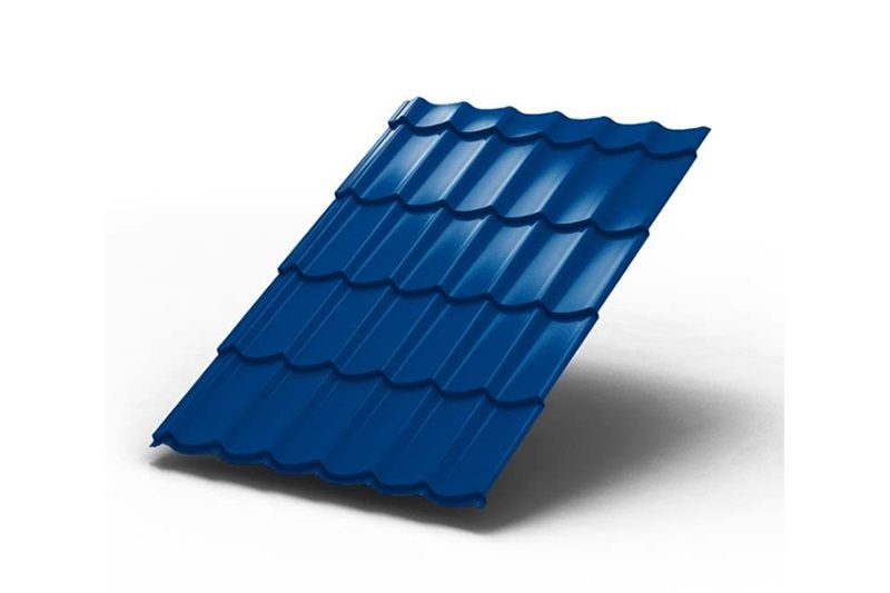 Металлочерепица МП Ламонтерра ХL Полиэстер (эконом) RAL5005 синий насыщенный