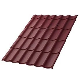 Металлочерепица МП Ламонтерра ХL VikingMP RAL3005 Красное вино
