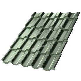 Металлочерепица МП Трамонтана-Х Purman Светло-зеленый металлик