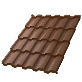 Металлочерепица МП Монтекристо-ML NormanMP RAL8004 Коричневая медь