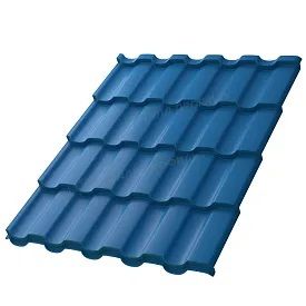 Металлочерепица МП Монтекристо-ML NormanMP RAL5015 Синее небо