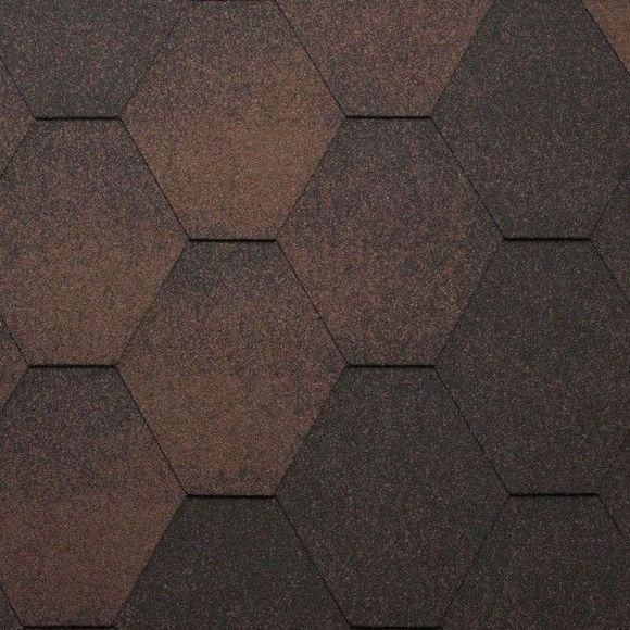 Гибкая черепица Katepal (Катепал) Jazzy коричневый