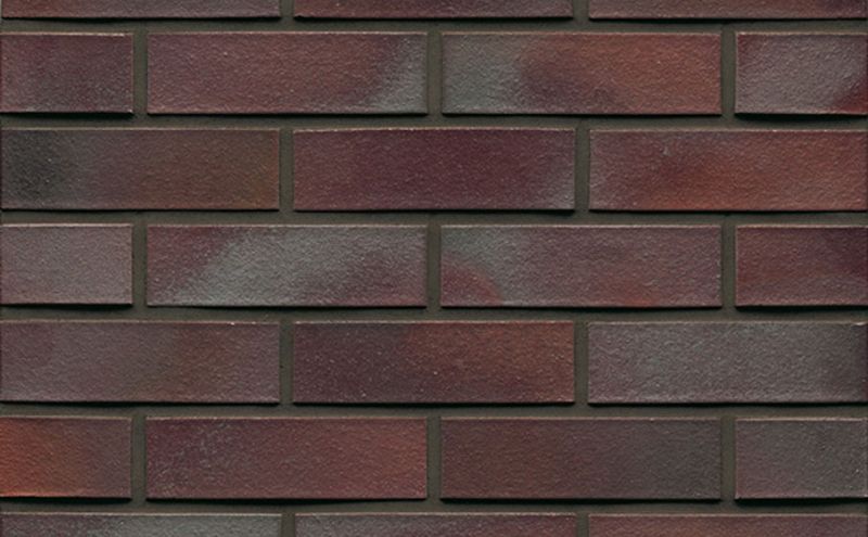 Кирпич клинкерный Muhr 10 Violettblau geflammt гладкий, 240*115*71 мм