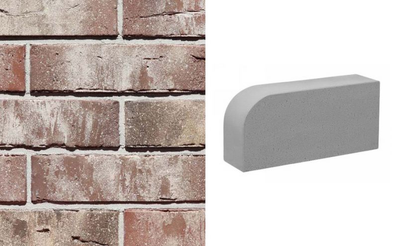 Печной кирпич фигурный Konigstein Марксбург Белый 250*120*65 мм