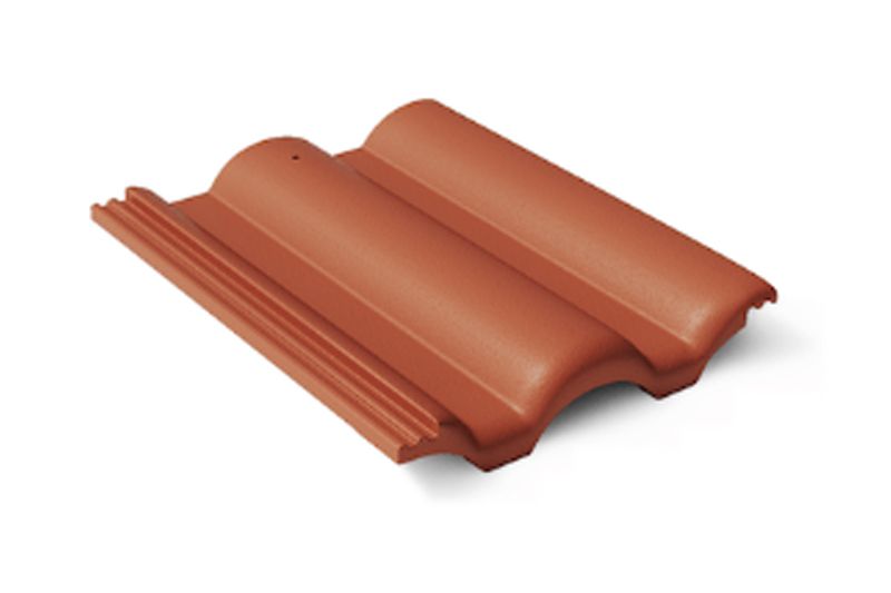 Цементно-песчаная черепица BRAAS Таунус красная