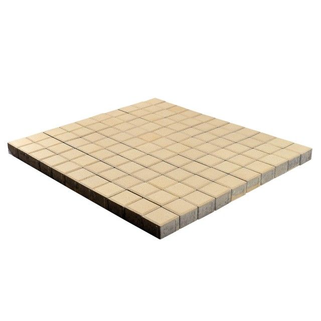 Тротуарная плитка Braer Лувр, Песочный, 100х100