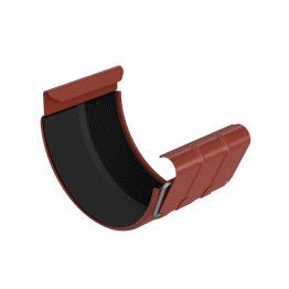 Муфта желоба BRYZA STAL 64-036 / 125 мм / кирпичный