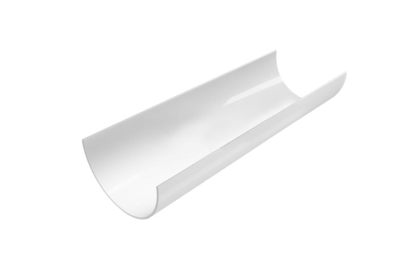 Водосточная система FINEBER Водосточный желоб D120 3м Белый