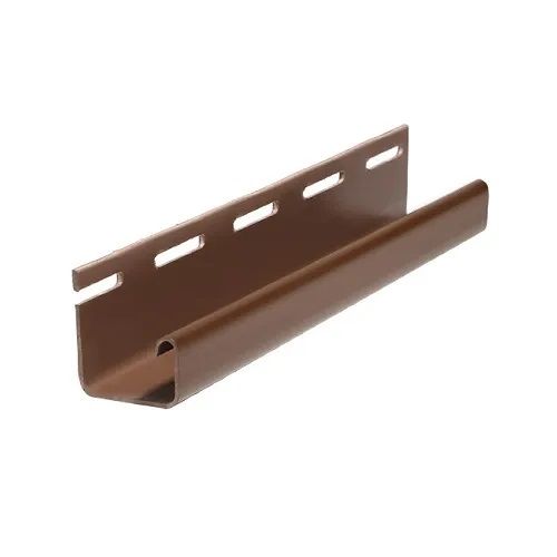 J-профиль к сайдингу FINEBER, коричневый (RAL 8017)