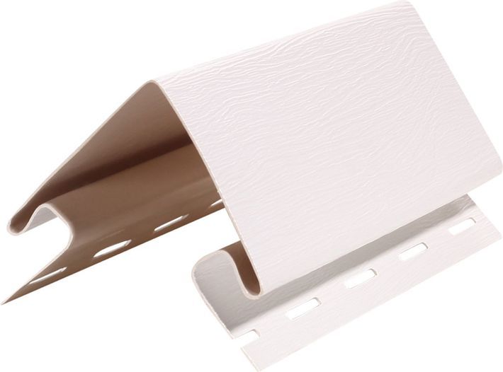 Наружный угол к сайдингу FINEBER, белый / ромашка