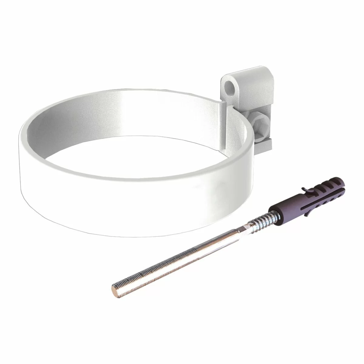 ТехноНИКОЛЬ МАКСИ Хомут трубы L 140, белый, 152/100