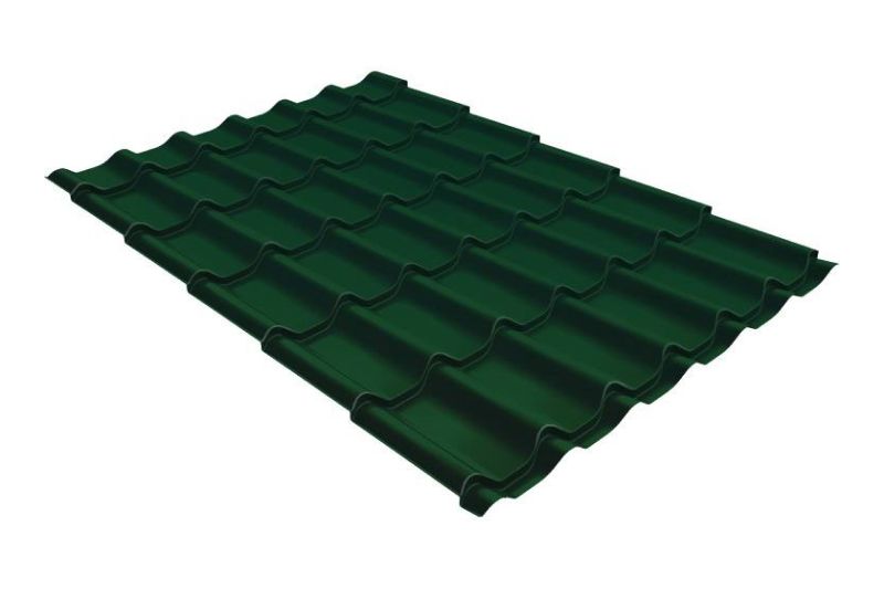 Металлочерепица Grand Line Classic Satin Matt TX RAL 6005 зеленый мох
