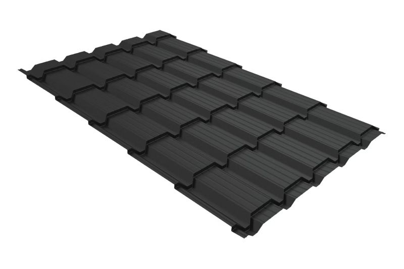 Металлочерепица Grand Line Quadro Profi Satin RAL 8017 шоколад