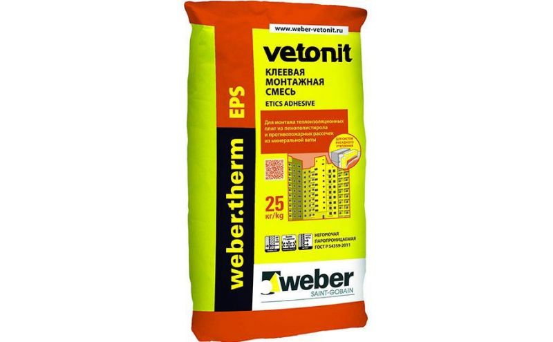 Армировочно-клеевая смесь для теплоизоляции weber.therm EPS, 25 кг