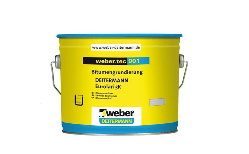 Битумная эмульсия weber.tec 901 черный, 5 л