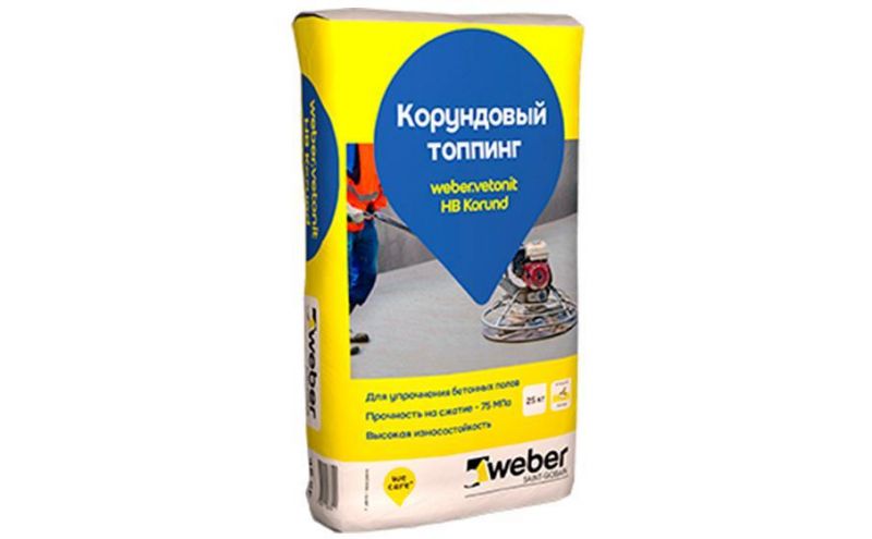 Корундовый топпинг weber.vetonit HB Korund, серый, 25 кг