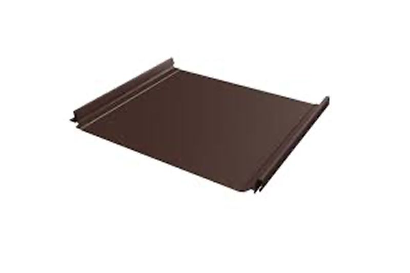 Кликфальц Grand Line 0,5 Satin Matt с пленкой на замках RAL 8017 шоколад