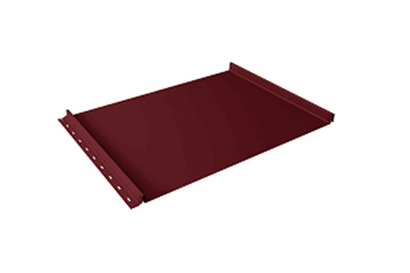 Кликфальц Grand Line 0,5 Satin Matt TX с пленкой на замках RAL 3005 красное вино