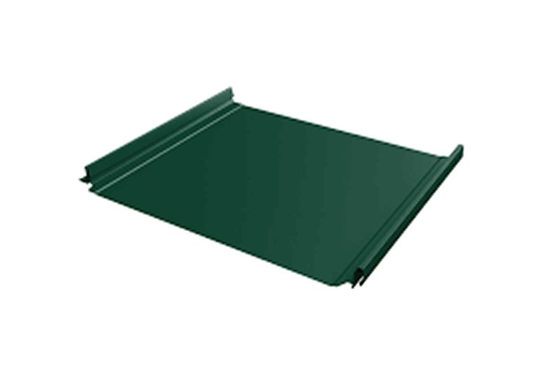 Кликфальц Grand Line 0,5 Satin Matt TX с пленкой на замках RAL 6005 зеленый мох