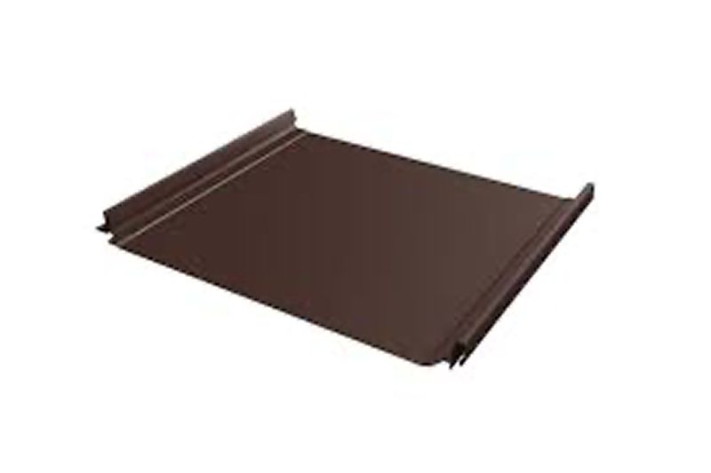 Кликфальц Grand Line 0,5 Satin Matt TX с пленкой на замках RAL 8017 шоколад