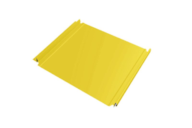 Кликфальц Grand Line 0,45 PE с пленкой на замках RAL 1018 цинково-желтый