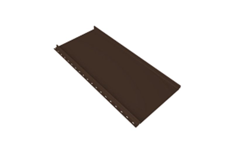 Кликфальц mini Grand Line 0,5 Rooftop Бархат с пленкой на замках RAL 8017 шоколад