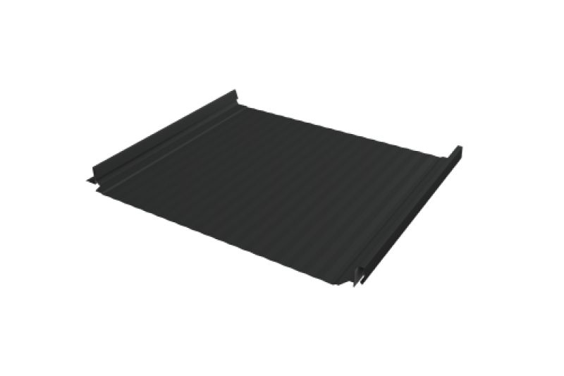 Кликфальц Pro Gofr Grand Line 0,5 Drap TX с пленкой на замках RAL 7016 антрацитово-серый