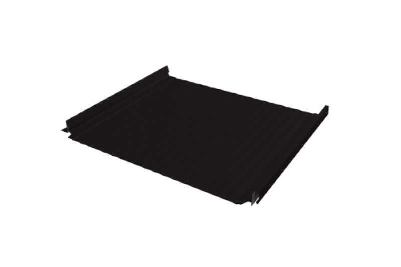 Кликфальц Pro Gofr Grand Line 0,5 Drap TX с пленкой на замках RAL 9005 черный