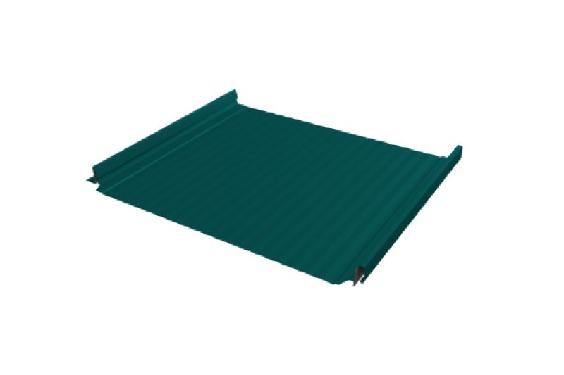 Кликфальц Pro Gofr Grand Line 0,45 PE с пленкой на замках RAL 6002 лиственно-зеленый