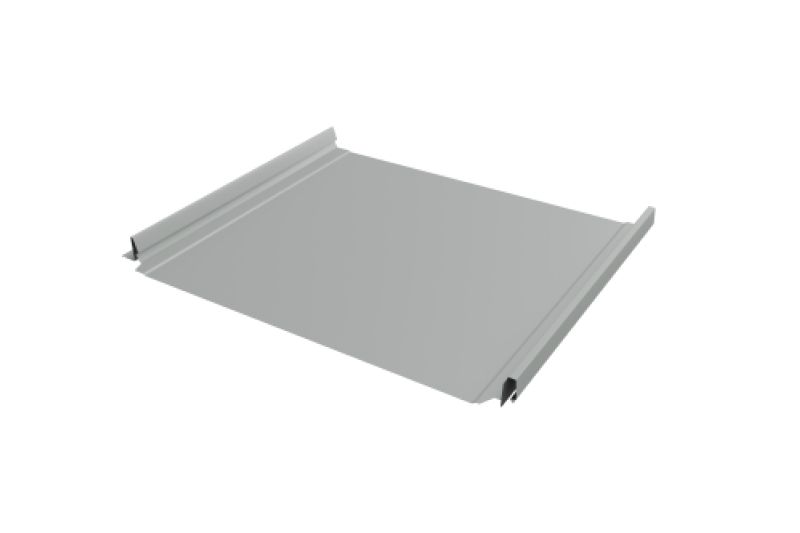 Кликфальц Pro Line Grand Line 0,5 Satin с пленкой на замках RAL 9006 бело-алюминиевый