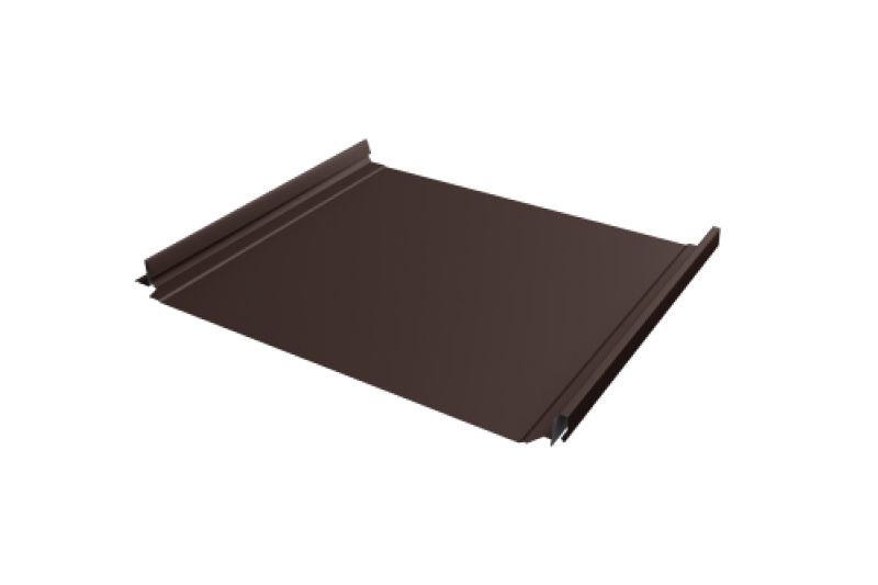 Кликфальц Pro Line Grand Line 0,5 Satin Matt TX с пленкой на замках RAL 8017 шоколад