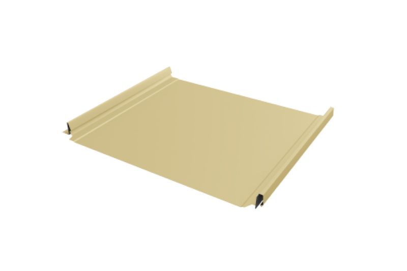 Кликфальц Pro Line Grand Line 0,45 PE с пленкой на замках RAL 1015 светлая слоновая кость