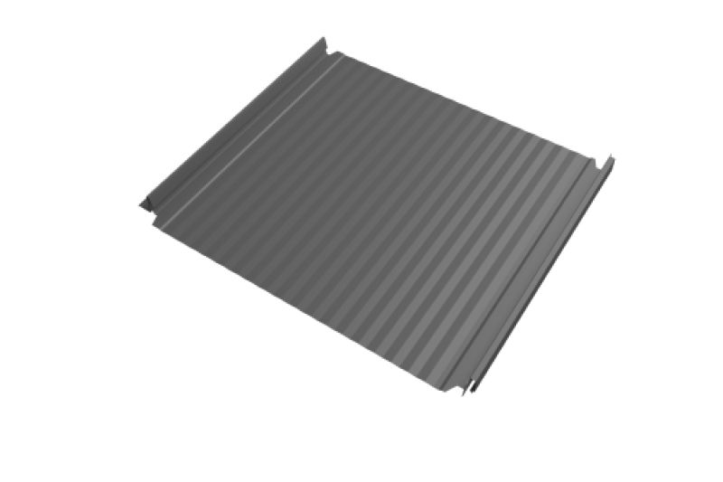 Кликфальц Pro Line Grand Line 0,45 PE с пленкой на замках RAL 9006 бело-алюминиевый