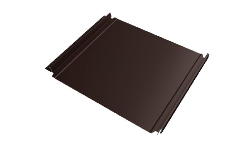 Кликфальц Double Pro Grand Line 0,5 PurPro с пленкой на замках RAL 8017 шоколад