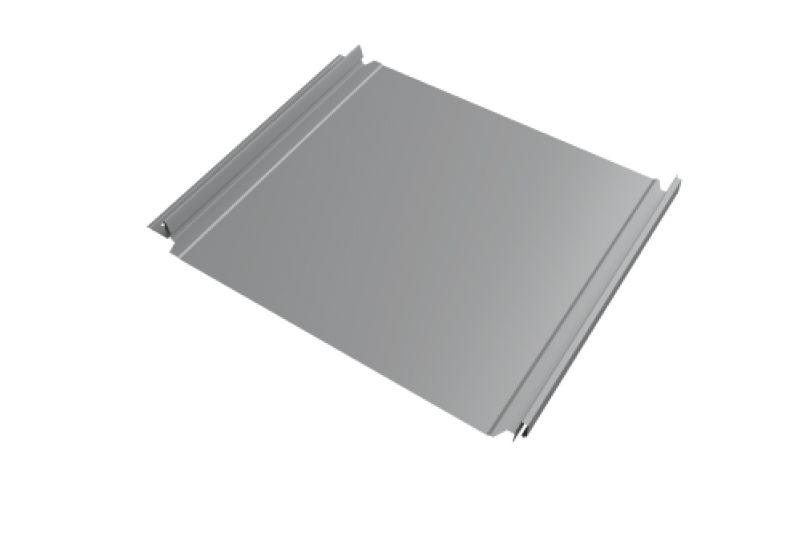 Кликфальц Double Pro Grand Line 0,45 PE с пленкой на замках RAL 7004 сигнальный серый