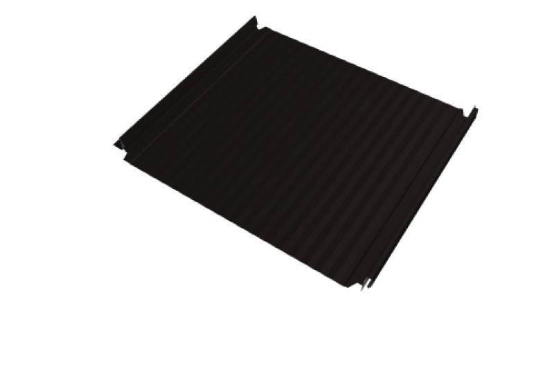 Кликфальц Double Pro Gofr Grand Line 0,5 Drap TX с пленкой на замках RAL 9005 черный