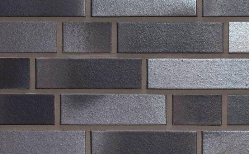 Клинкерная облицовочная плитка ручной формовки Feldhaus Klinker NF 14 R518 geo platinum liso 240*71*14 мм