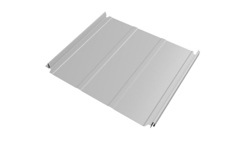 Кликфальц Double Pro Line Grand Line 0,45 Drap TX с пленкой на замках RAL 7047 телегрей 4