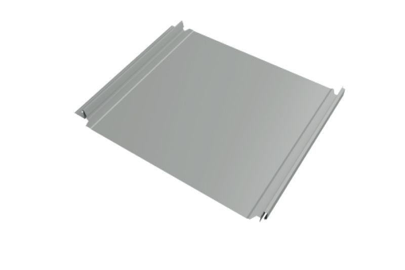 Кликфальц Double Pro  Line Grand Line 0,5 Satin с пленкой на замках RAL 9006 бело-алюминиевый