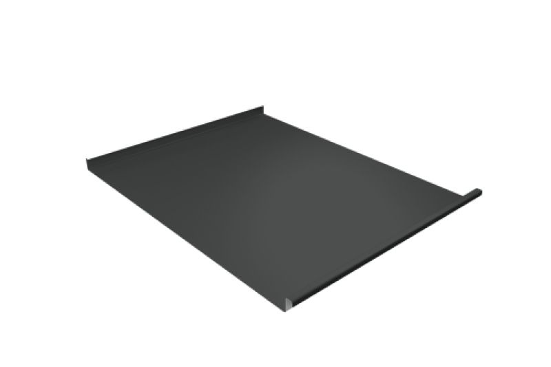 Фальц двойной стоячий   Line Grand Line 0,5 Drap с пленкой на замках RAL 7016 антрацитово-серый