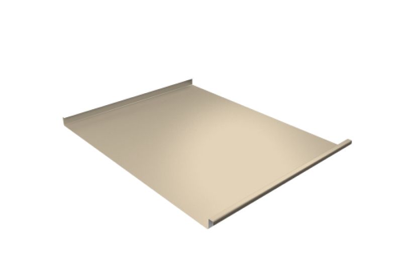 Фальц двойной стоячий  Line Grand Line 0,45 PE с пленкой на замках RAL 1015 светлая слоновая кость