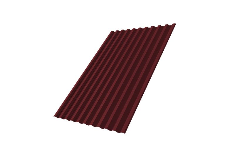 Профнастил С21R 0,45 Drap RAL 3005 красное вино