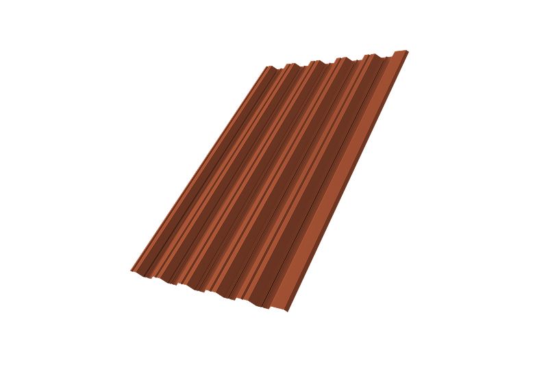 Профнастил НС35R 0,45 Drap RAL 8004 терракота