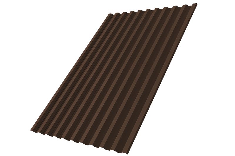 Профнастил С21R Grand Line 0,5 PurPro Matt 275 RAL 8017 шоколад