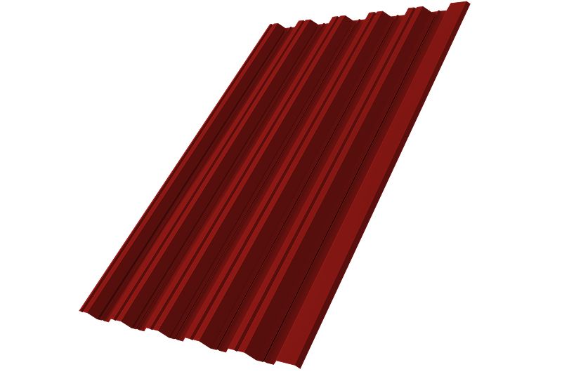 Профнастил НС35R 0,5 Satin RAL 3011 коричнево-красный